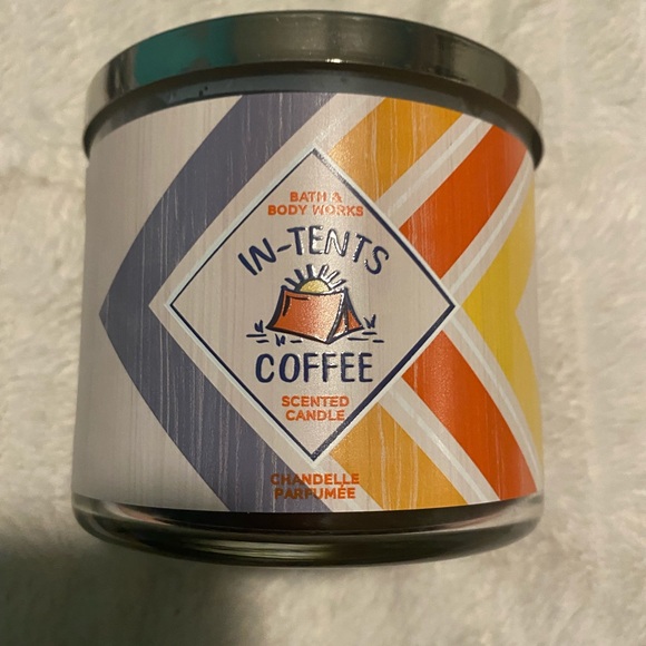 RARE🔥 NEW Bath and Body Works In-Tents Coffee 3-Wick Candle - Picture 2 of 5